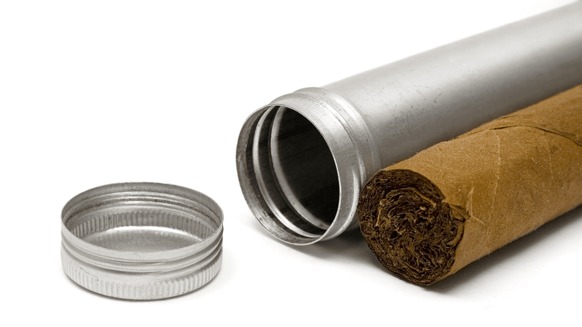 Metal Preroll Tube with Cigar