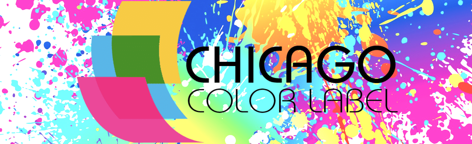 Chicago Color Label Color Splash Banner