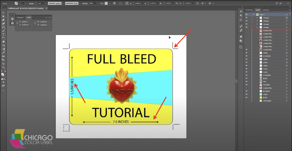 Step 1 Remove unnecessary elements from your artwork