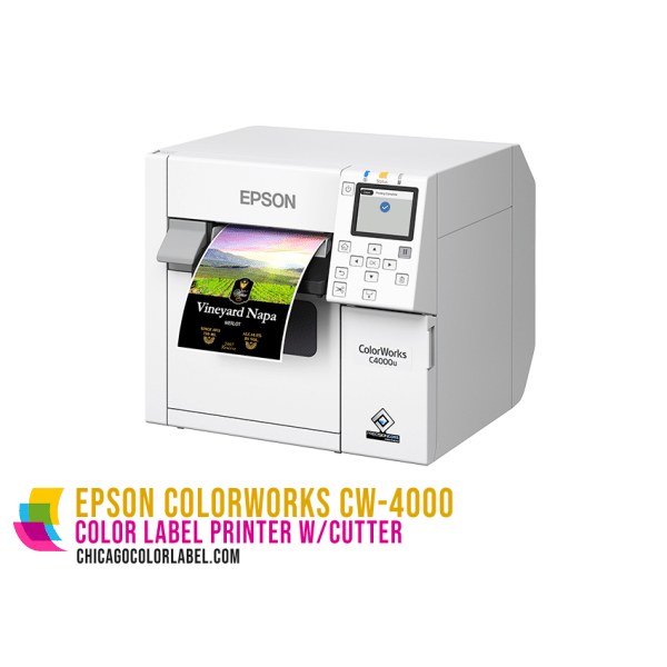 Epson ColorWorks CW-C4000 w/Cutter (Matte) - Chicago Color Label