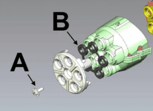 Remove Memjet Revolver Cap - Revolver Diagram