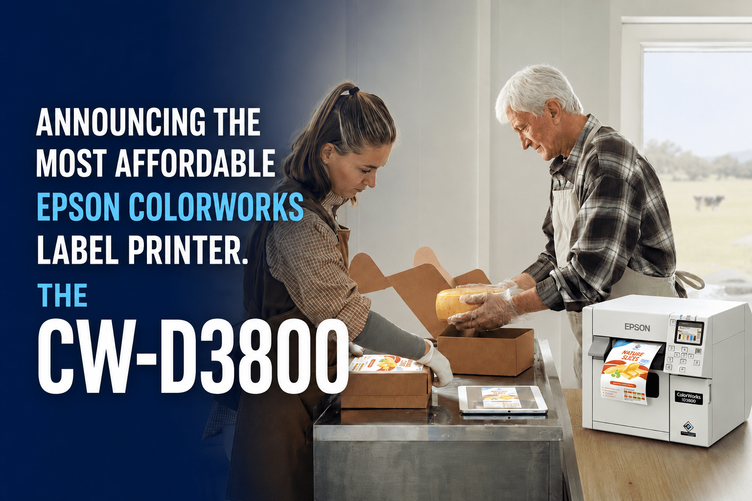 Epson CW-D3800 Color Label Printer - Announcement