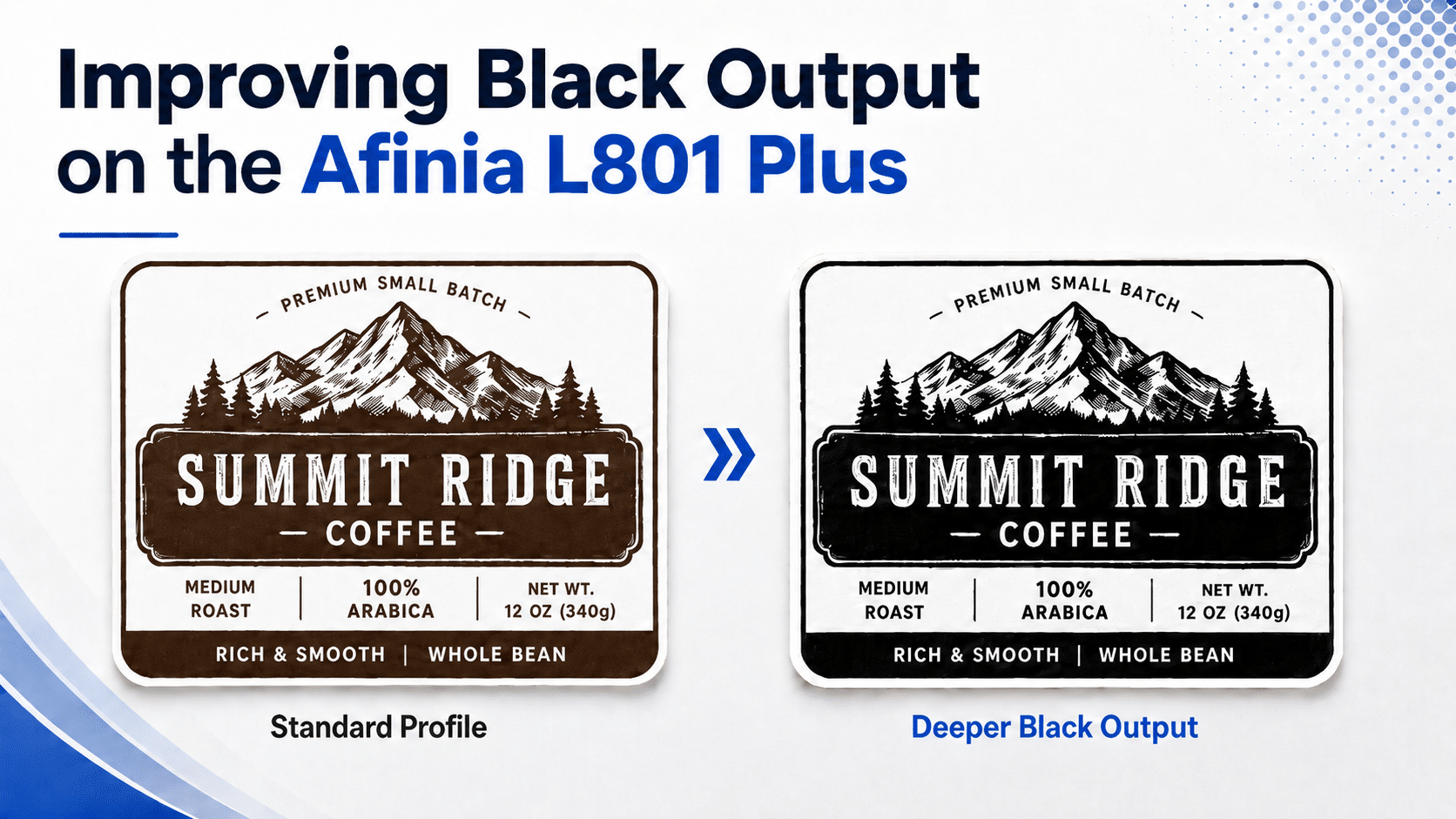 Darker Black for Afinia L801 Plus