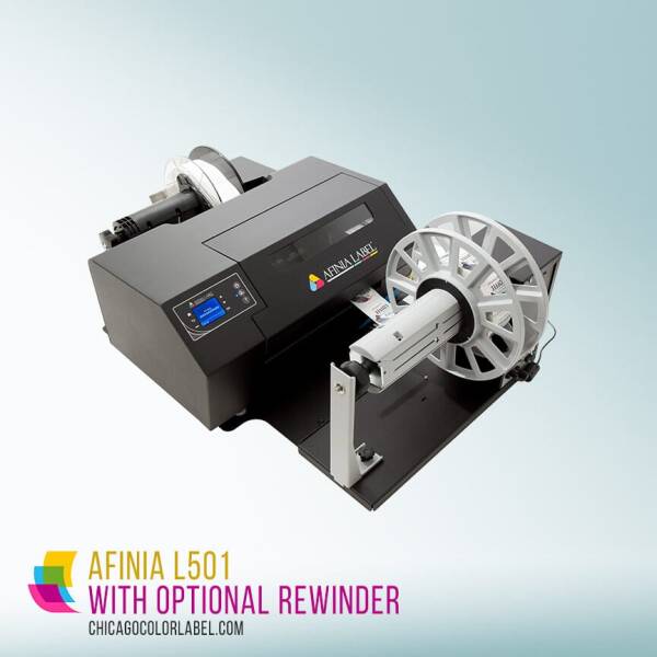 Afinia L502 color label printer with Rewinder